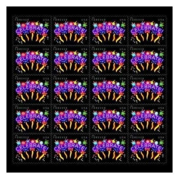 Celebrate Design Label Collection – Festive Themed Decorative Set for Events, Greetings & Gifts 100pcs/Pack (20pcs/Booklet)