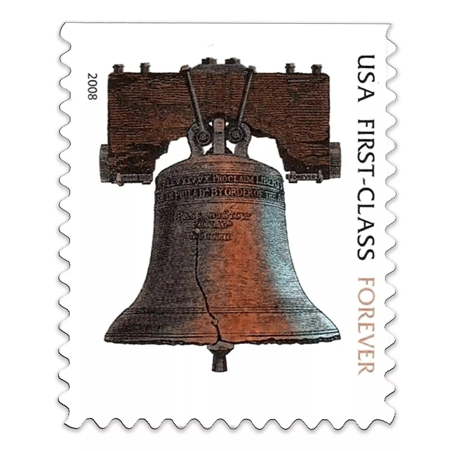 2008 Liberty Bell Forever Design – 100pcs Self-Adhesive Labels for Standard Mail