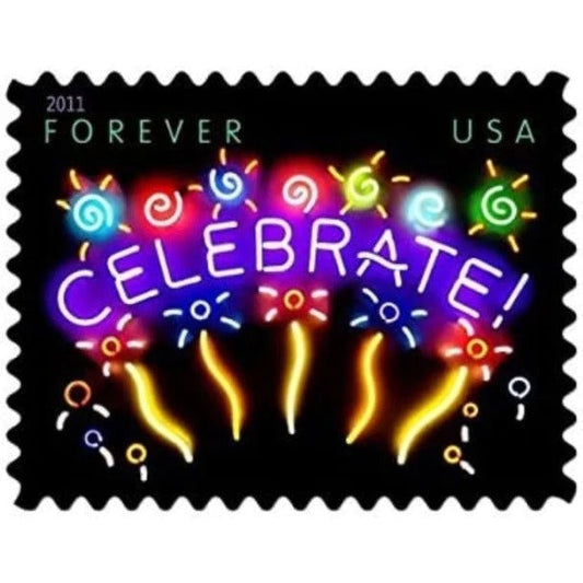 Celebrate Design Label Collection – Festive Themed Decorative Set for Events, Greetings & Gifts 100pcs/Pack (20pcs/Booklet)
