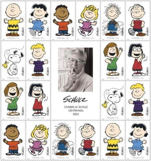 Charles M. Schulz Tribute Collection – Forever First Class Designs 100pcs/Pack (20pcs/Booklet)