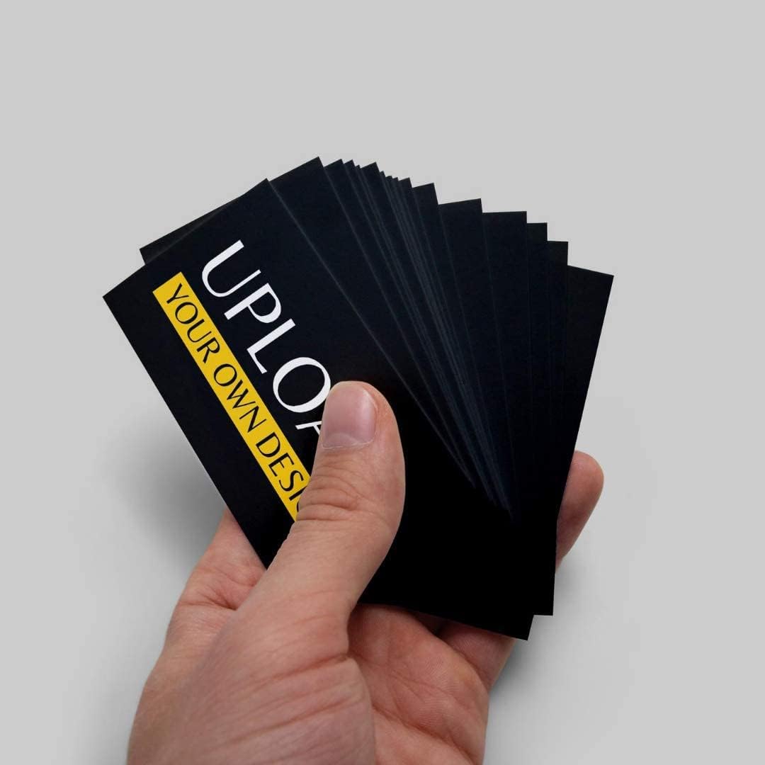 Custom Printed Business Cards [2-Sides] Thick Personalized Cards (300GSM 14PT) 3.5 x 2 [100% Printed in the USA] Premium Front & Back Sides (Customizable) (x100 Pack)